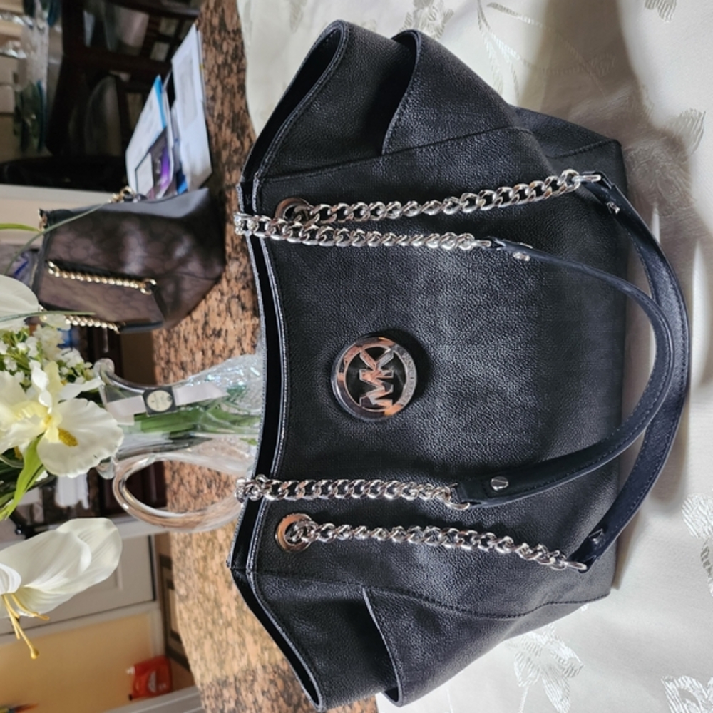 Michael Kors Black/gray Tote Bag